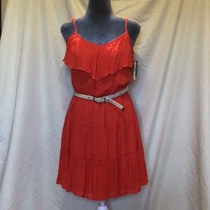 💕 NWT 💕 By & By orange gauzy sundress size medium